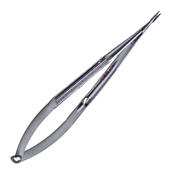 Precision Needle Holder Extra Delicate Straight 6mm Jaws With Lock On Longitudinal Serrated Handle Overall Length 4 3/4" (121mm) 